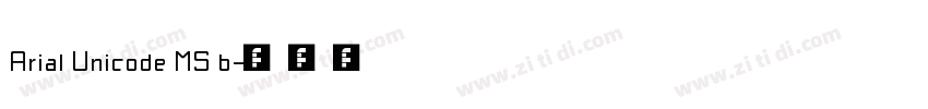 Arial Unicode MS b字体转换